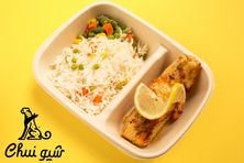 سالمون مشوي مع صوص الحمضيات
