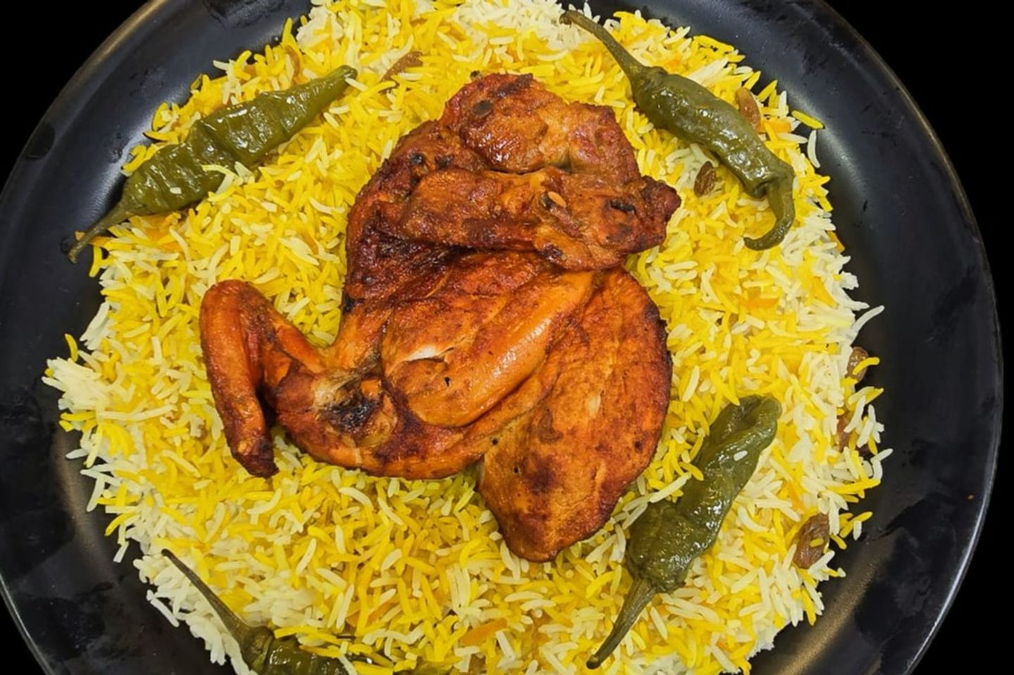 Half Spicy Mathbi Chicken Piece With Local Rice