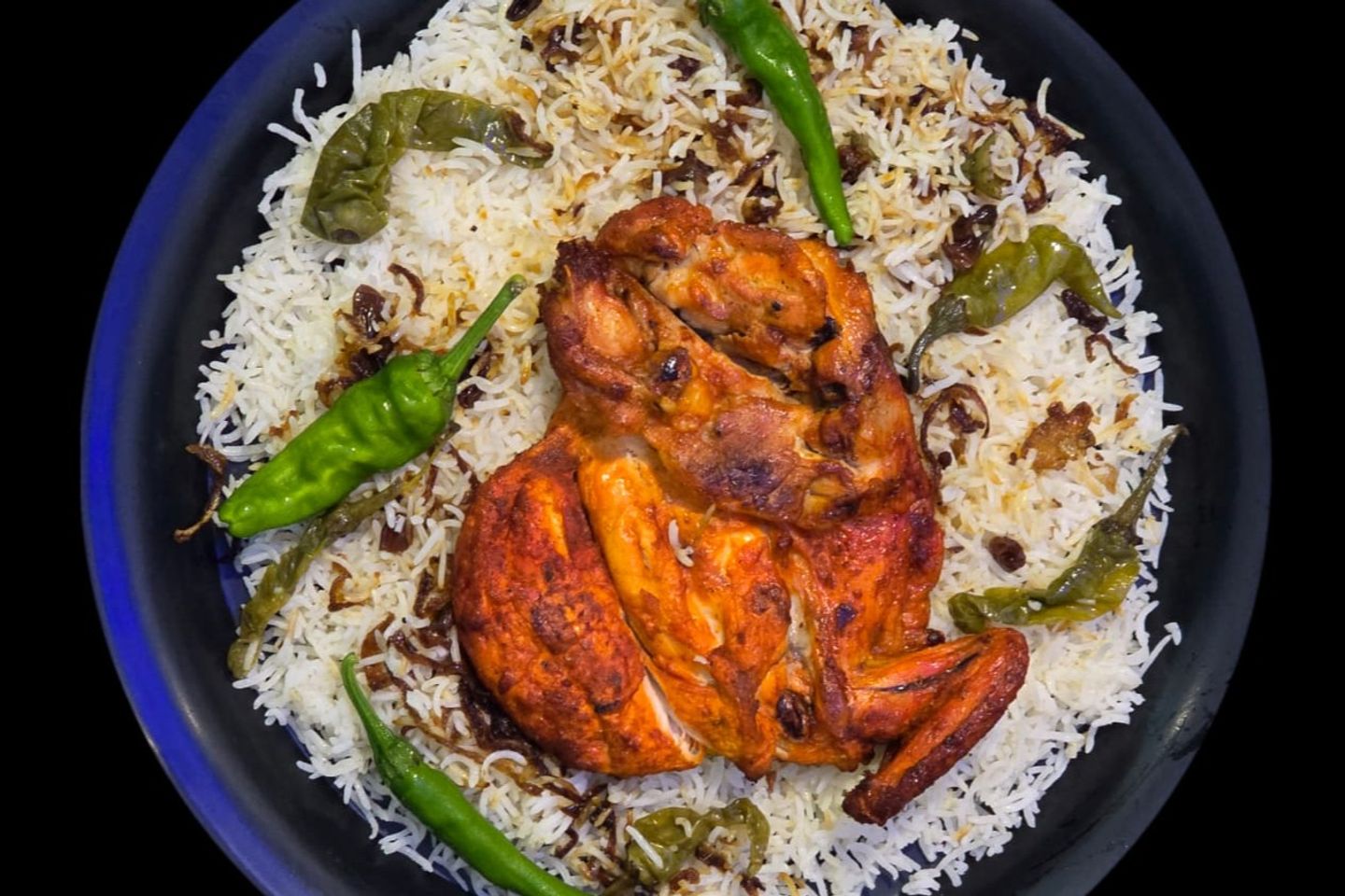 Half Spicy Mathbi Chicken Piece With Peshawer Rice