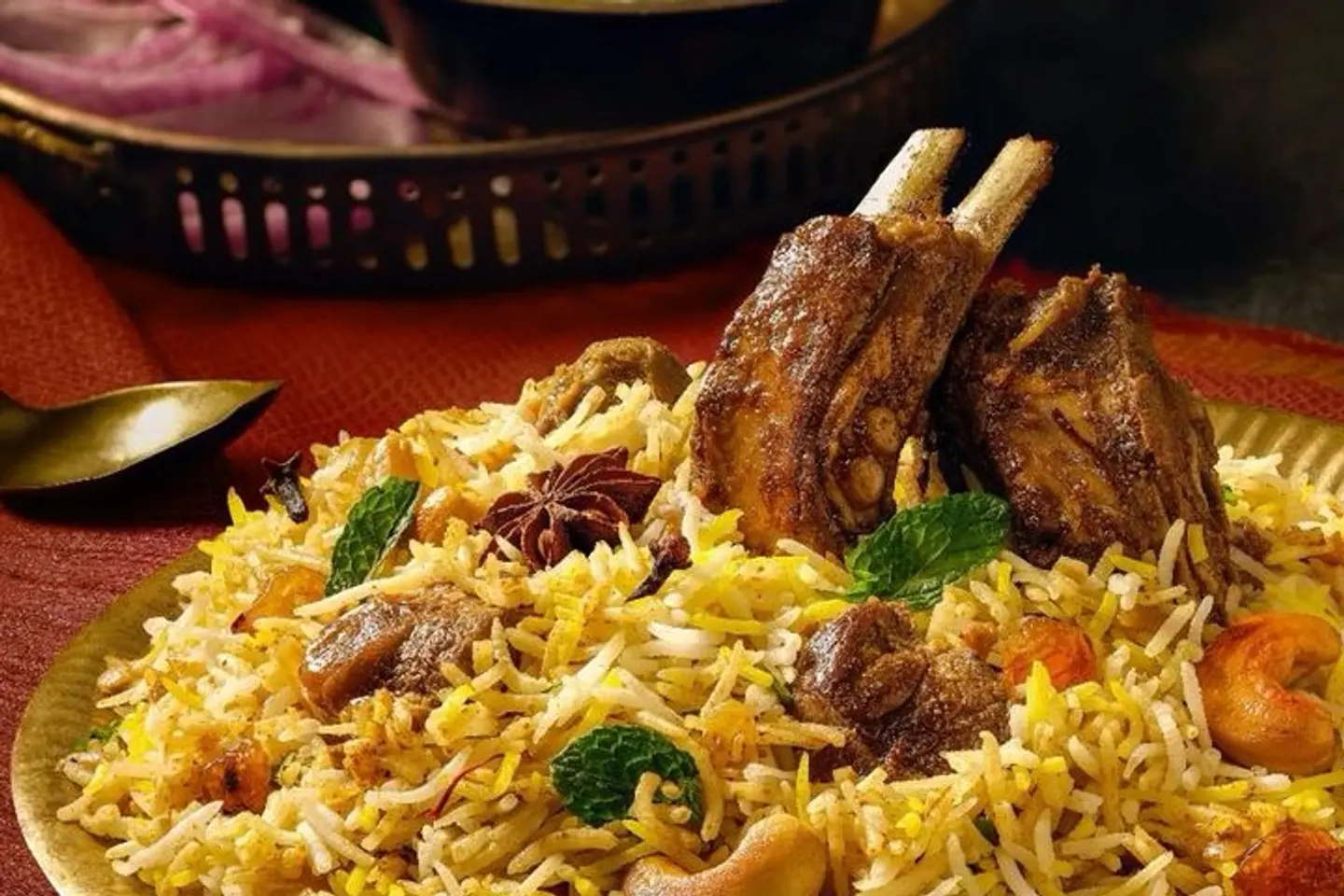 Mutton Biryani With Bone