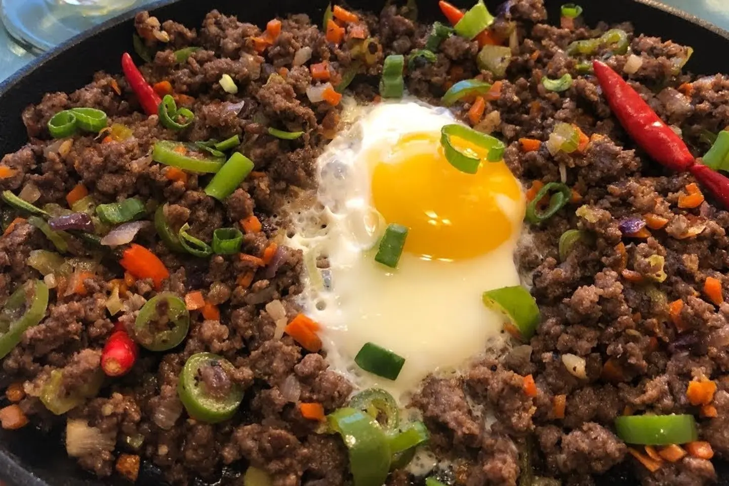 Beef Sisig Free Water And Rice