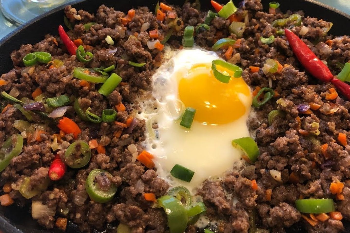 Beef Sisig Free Water And Rice