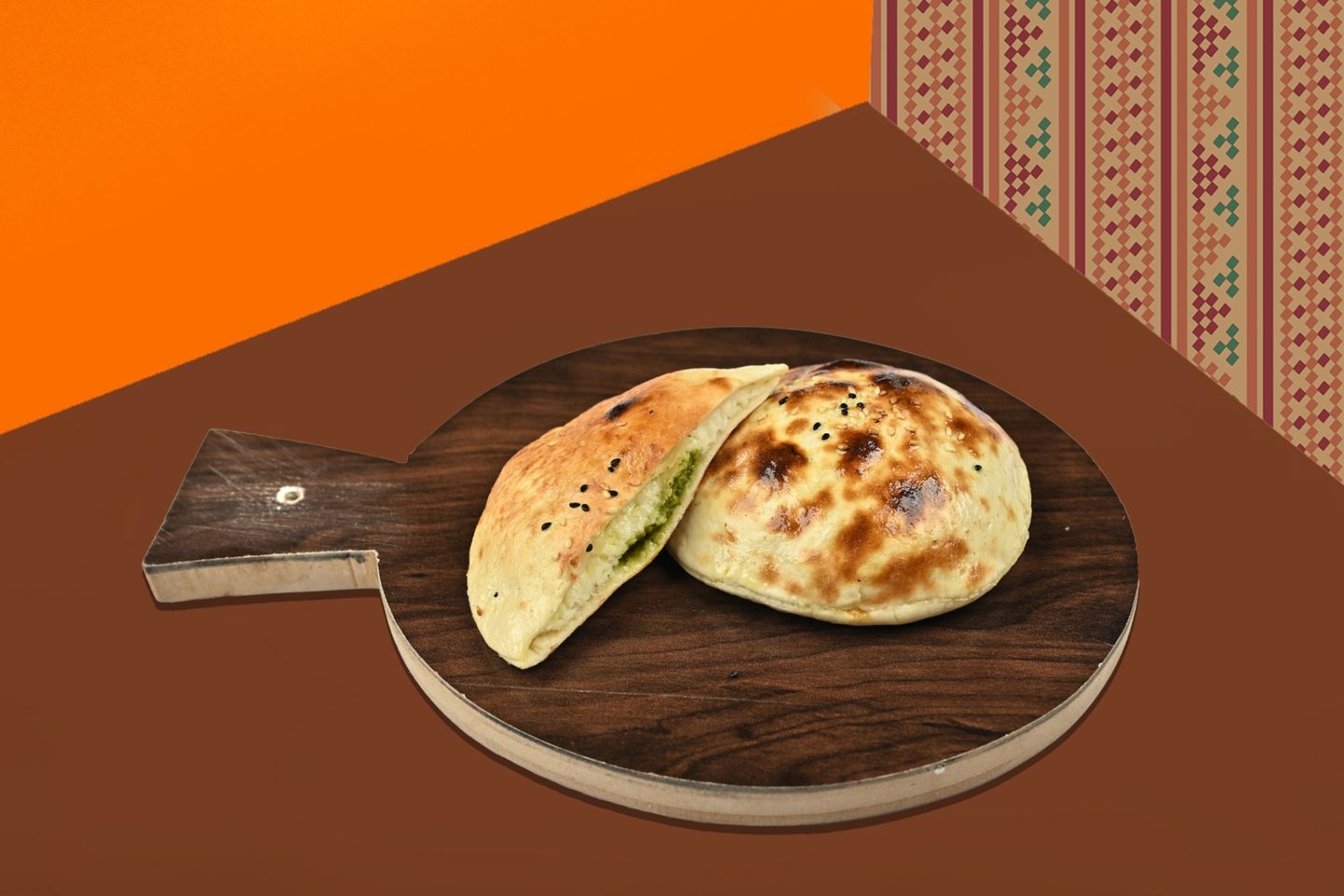 خبيزة لبنة بيستو