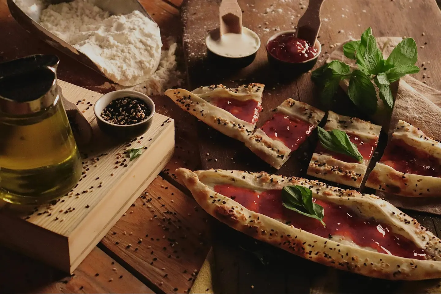 فطيرة جبن بالمربى