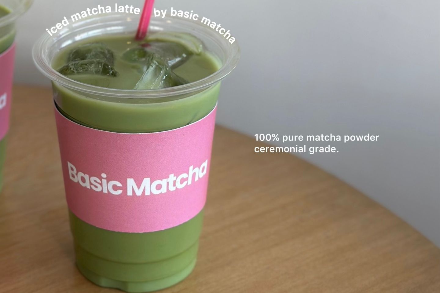 Iced Matcha Less Sweet