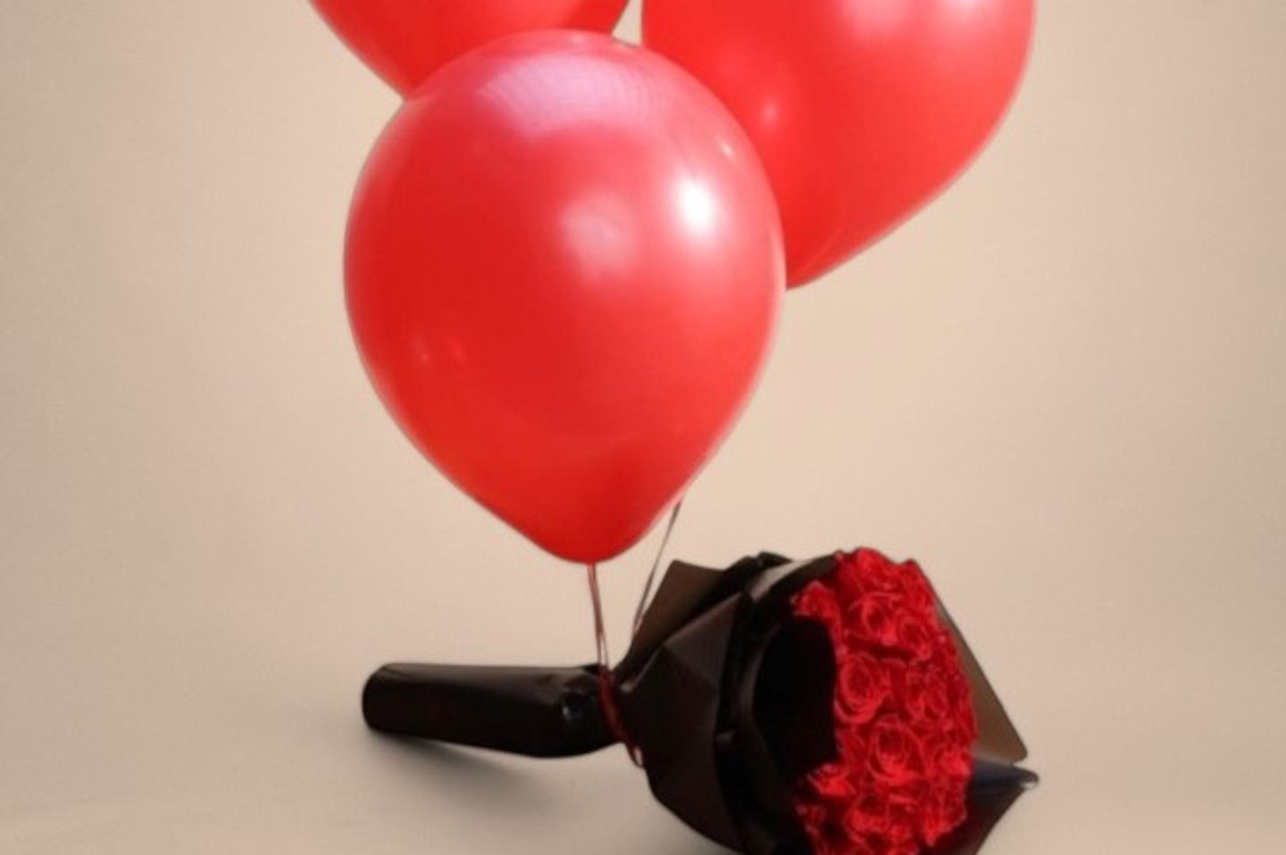 Enchanting Bouquet Of Flowers And Balloons