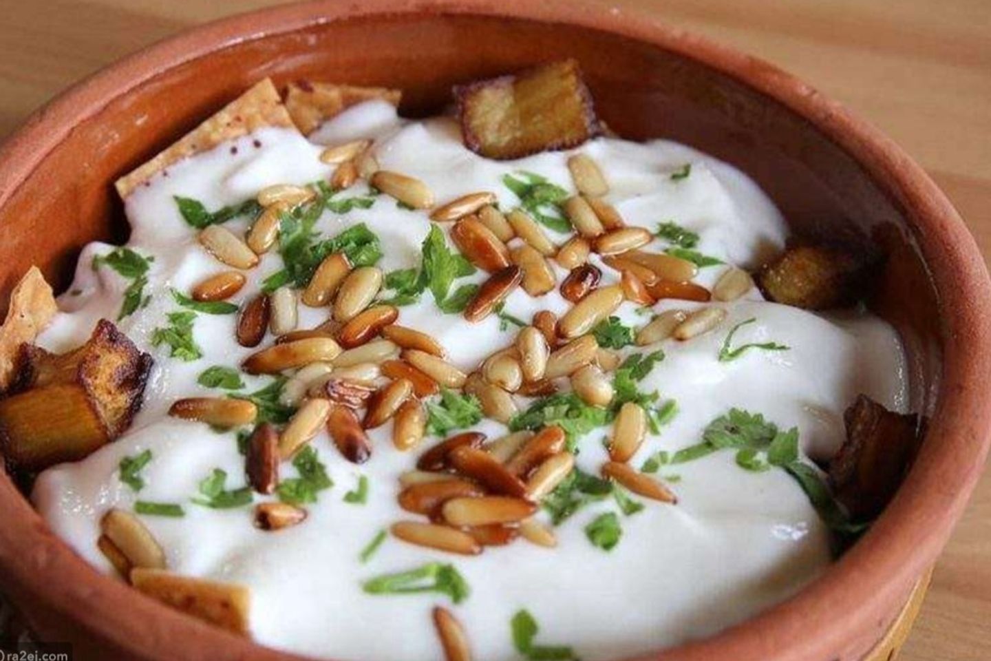 فتة باذنجان