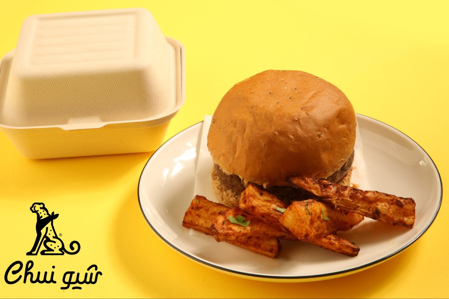 Beef Burger With Truffle Sauce