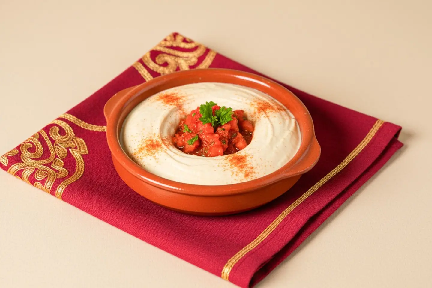 حمص تيكا الدجاج