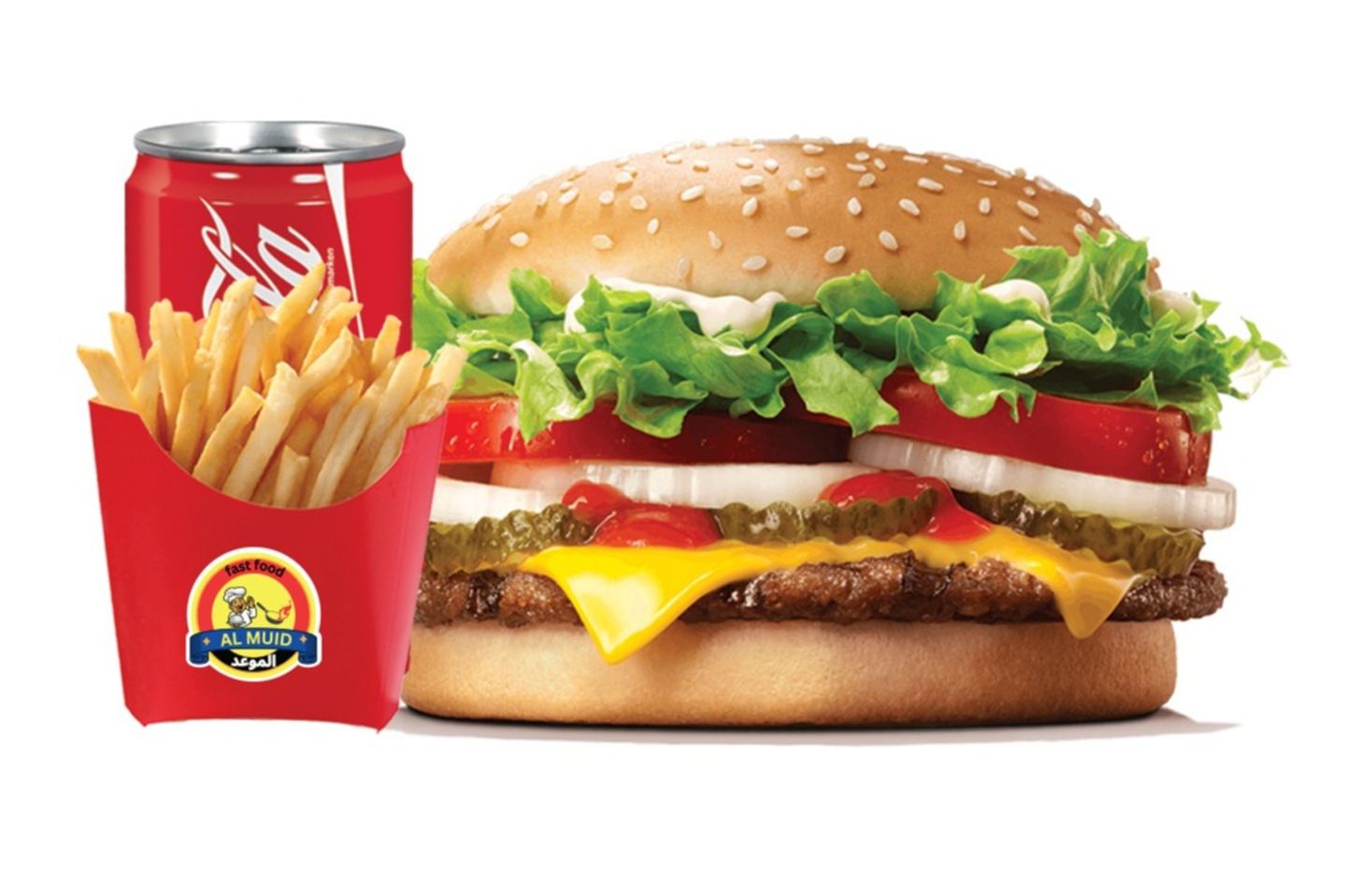Grilled Beef Burger Meal