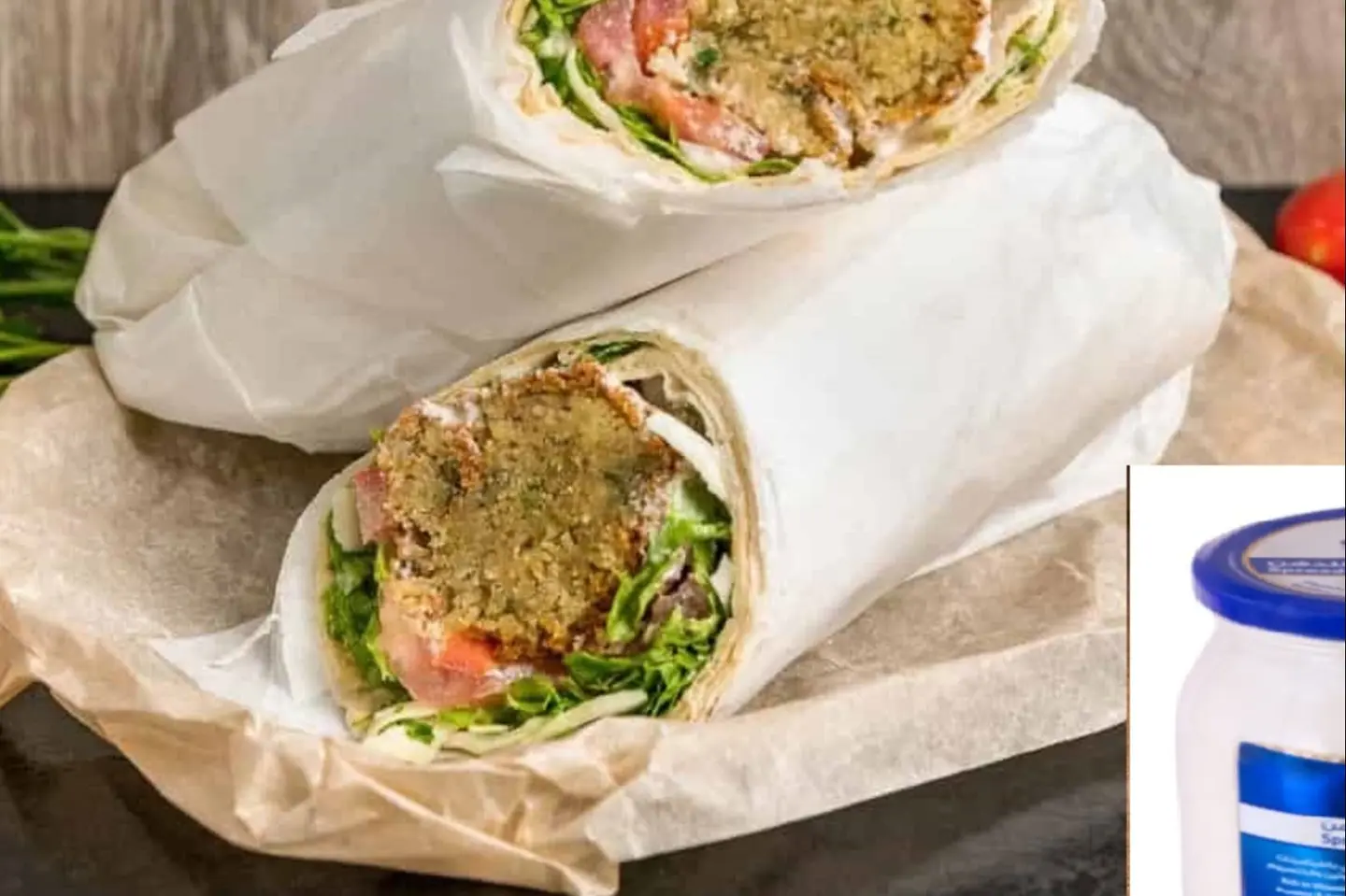 Falafel And Cheese Sandwich