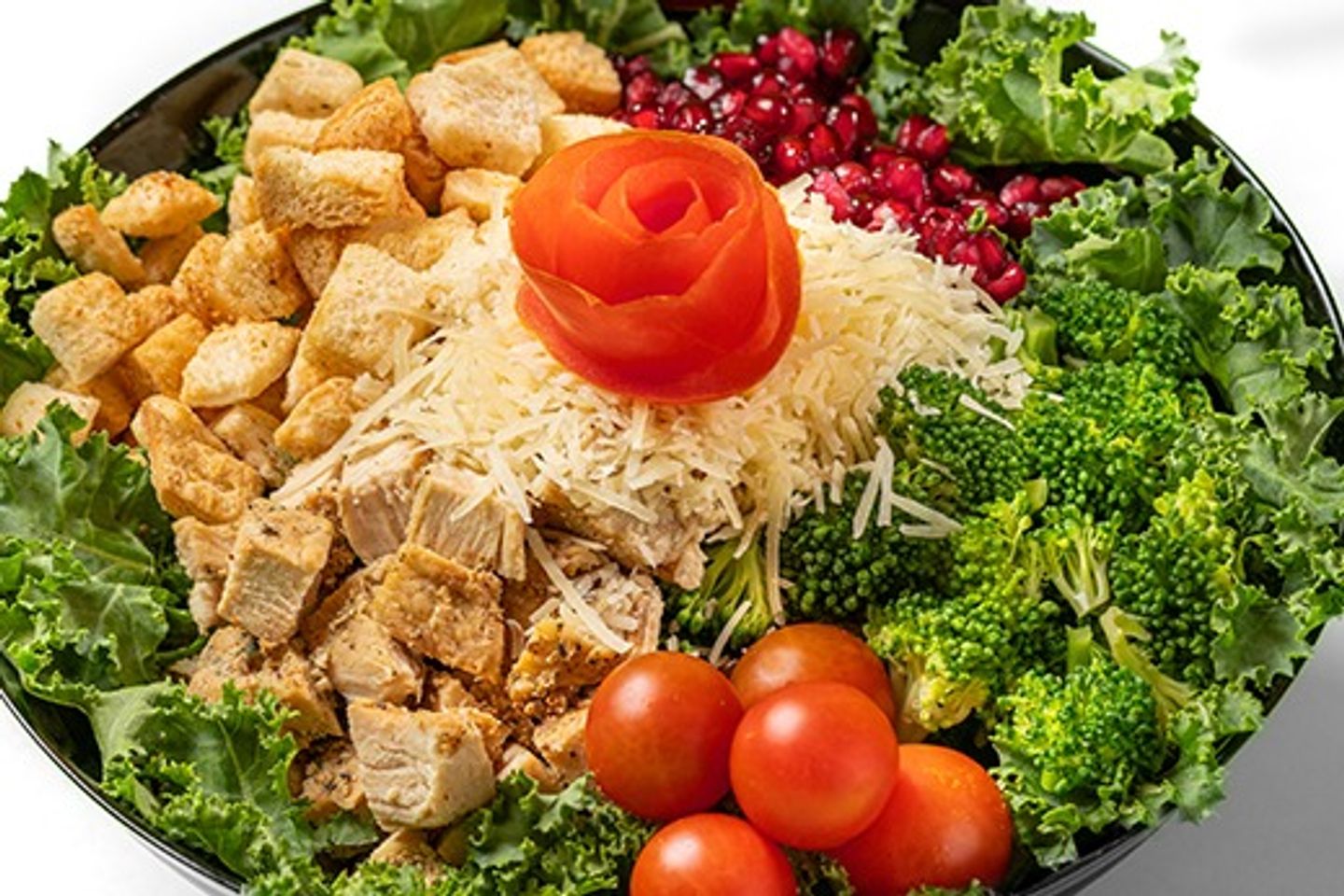 Kale Broccoli Chicken Caser