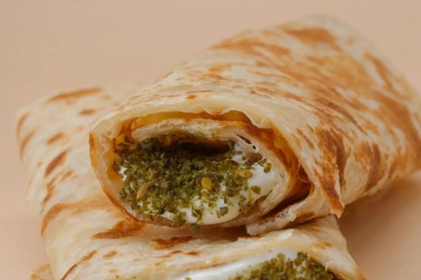 Plain Cheese Manoushe On Mozzarella Saj