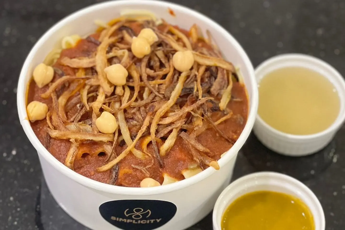Alexandrian Style Koshary Dish