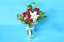 Enchanted Rose And Lily Vase 0012