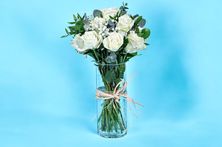 Clear Rose Vase 0015