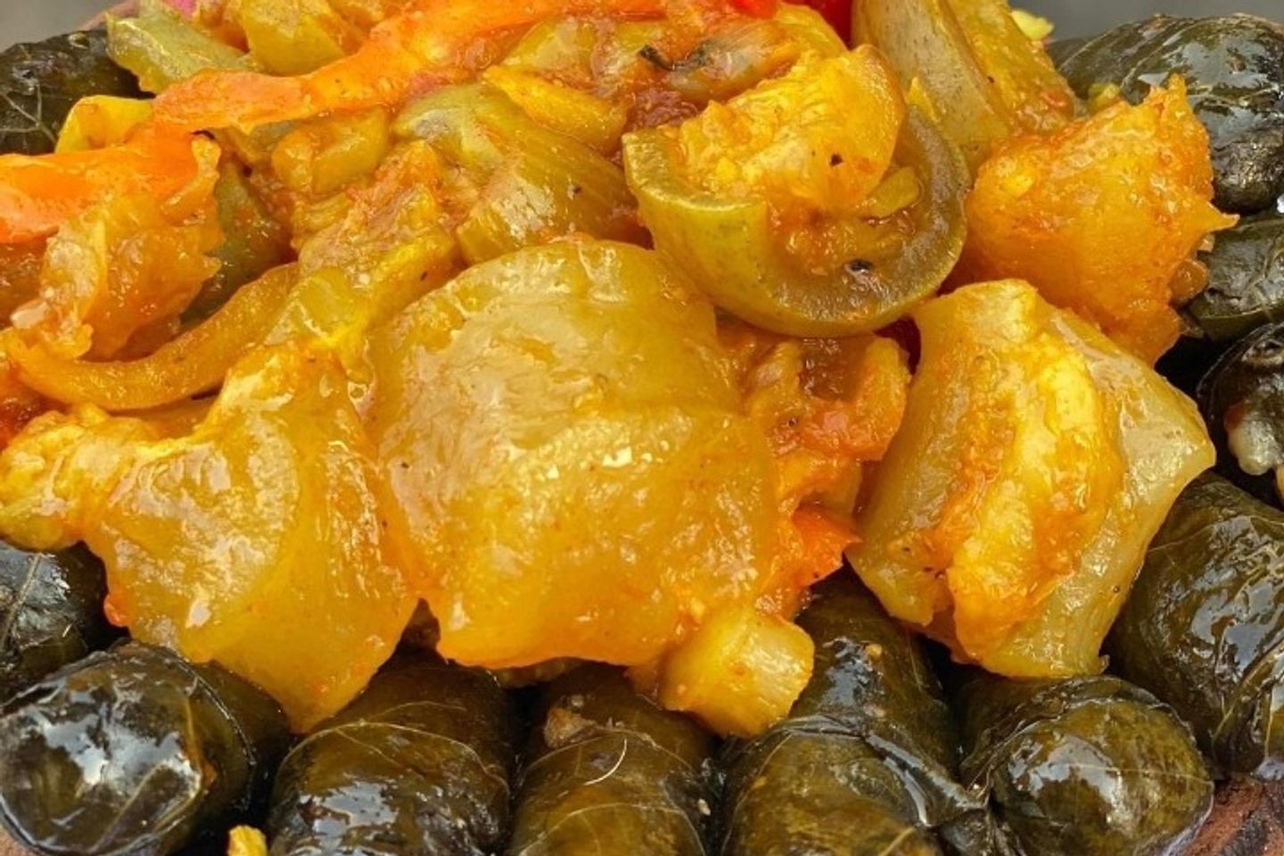 طاجن كوارع ورق عنب