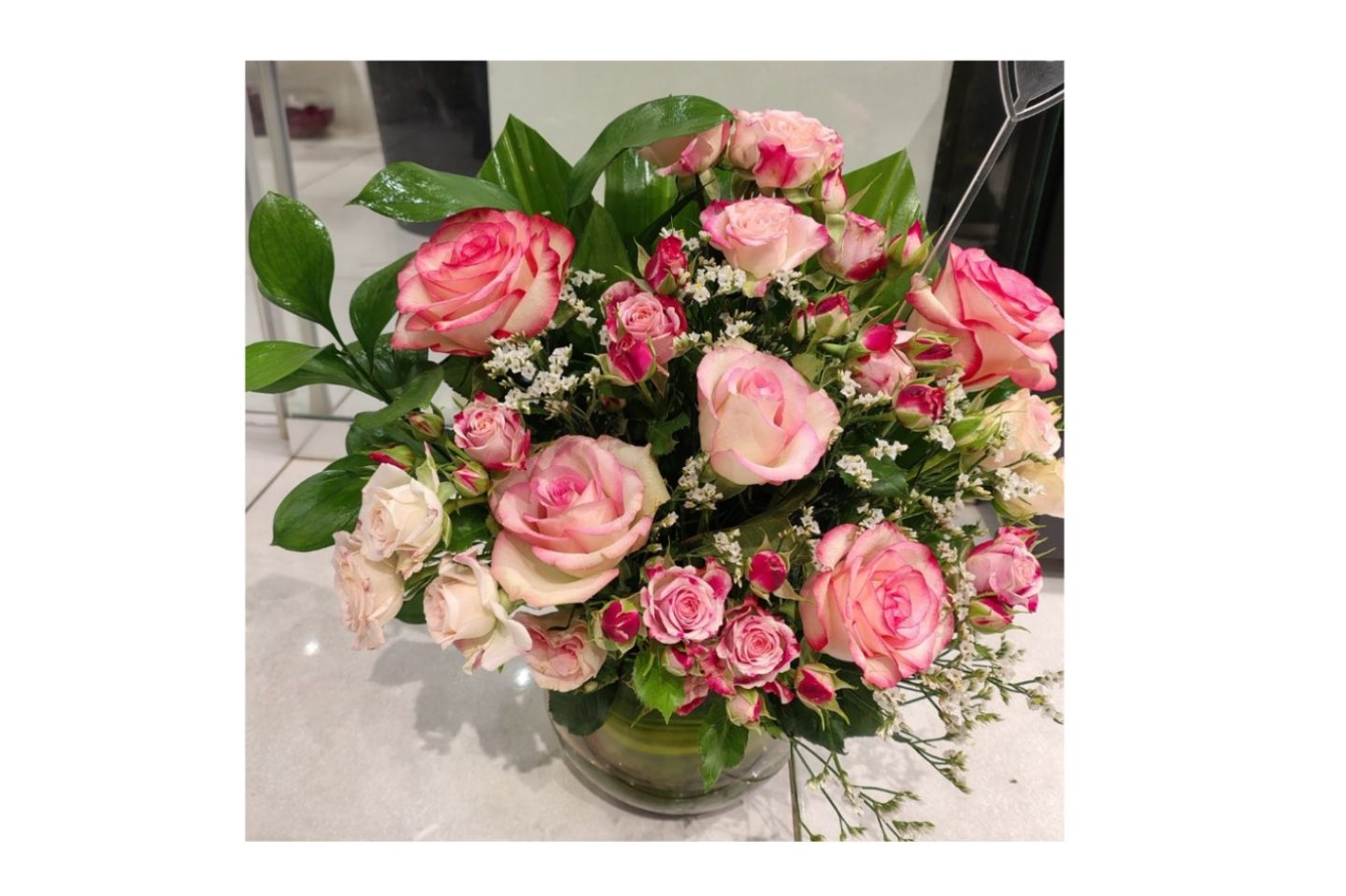 فازة ورد طبيعي ٣