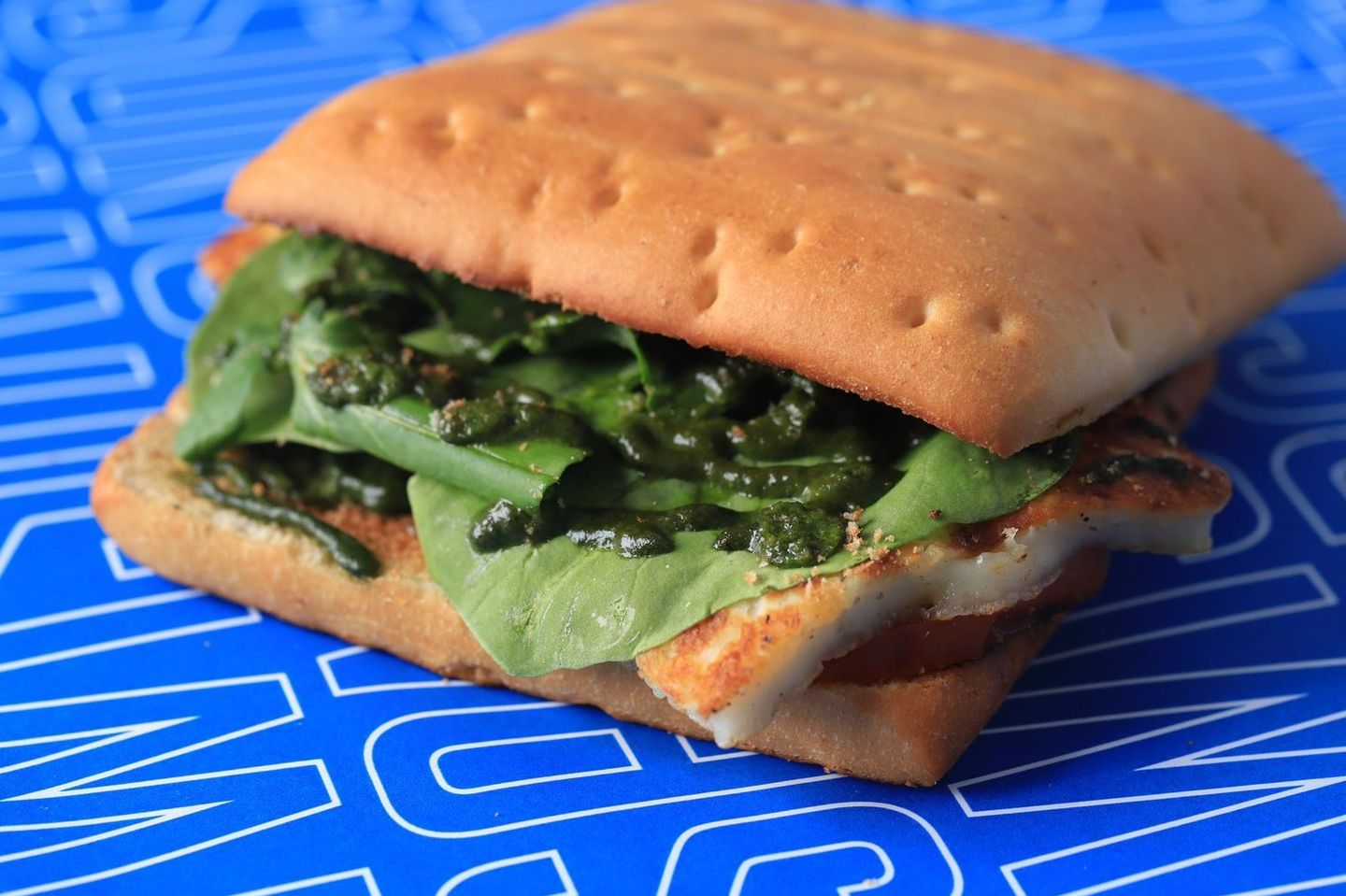 Halloumi With Pesto