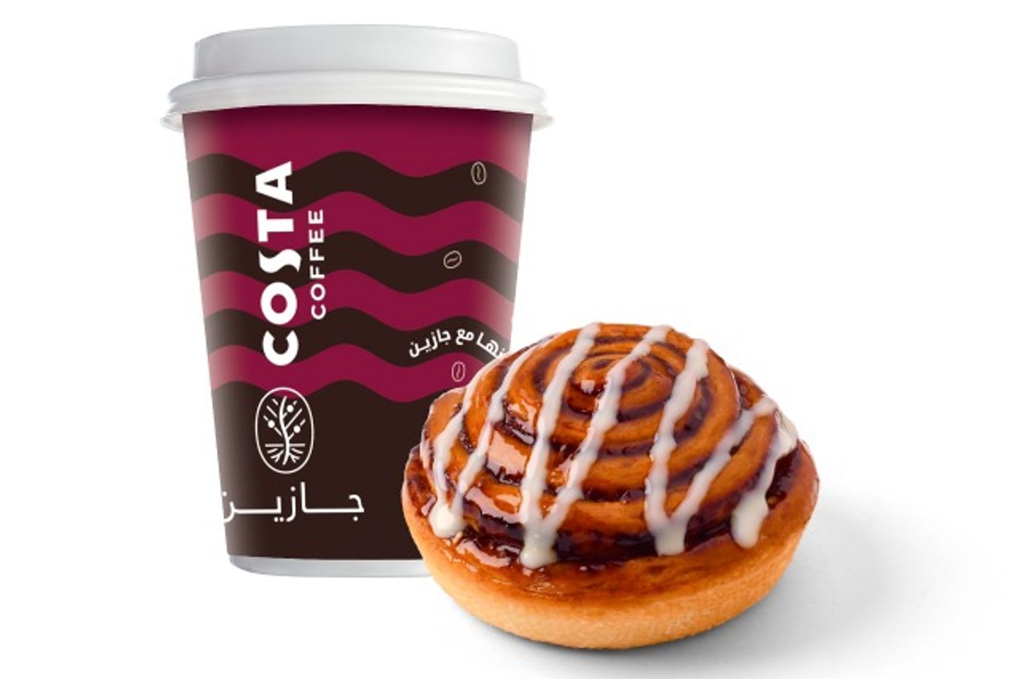 Coffee With Cinnamon Roll