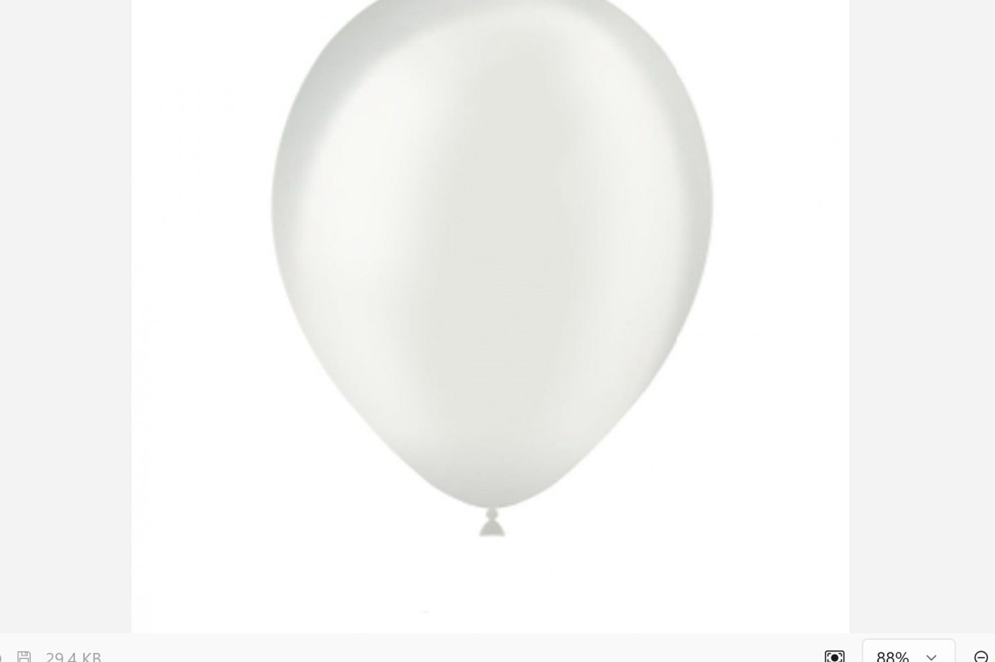 White Helium Balloon