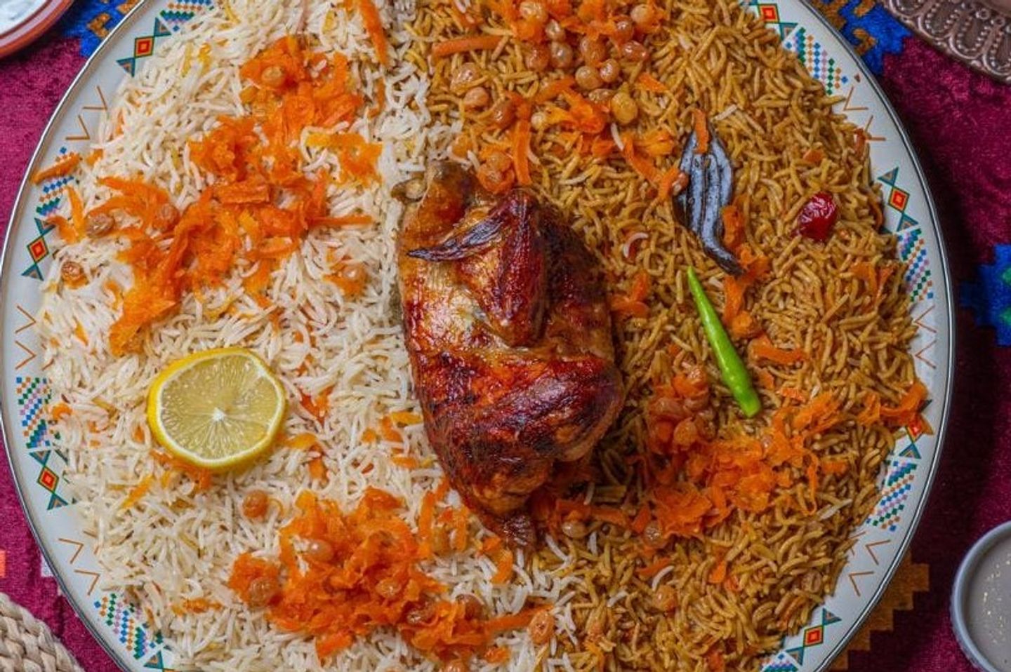 نصف دجاج شواية