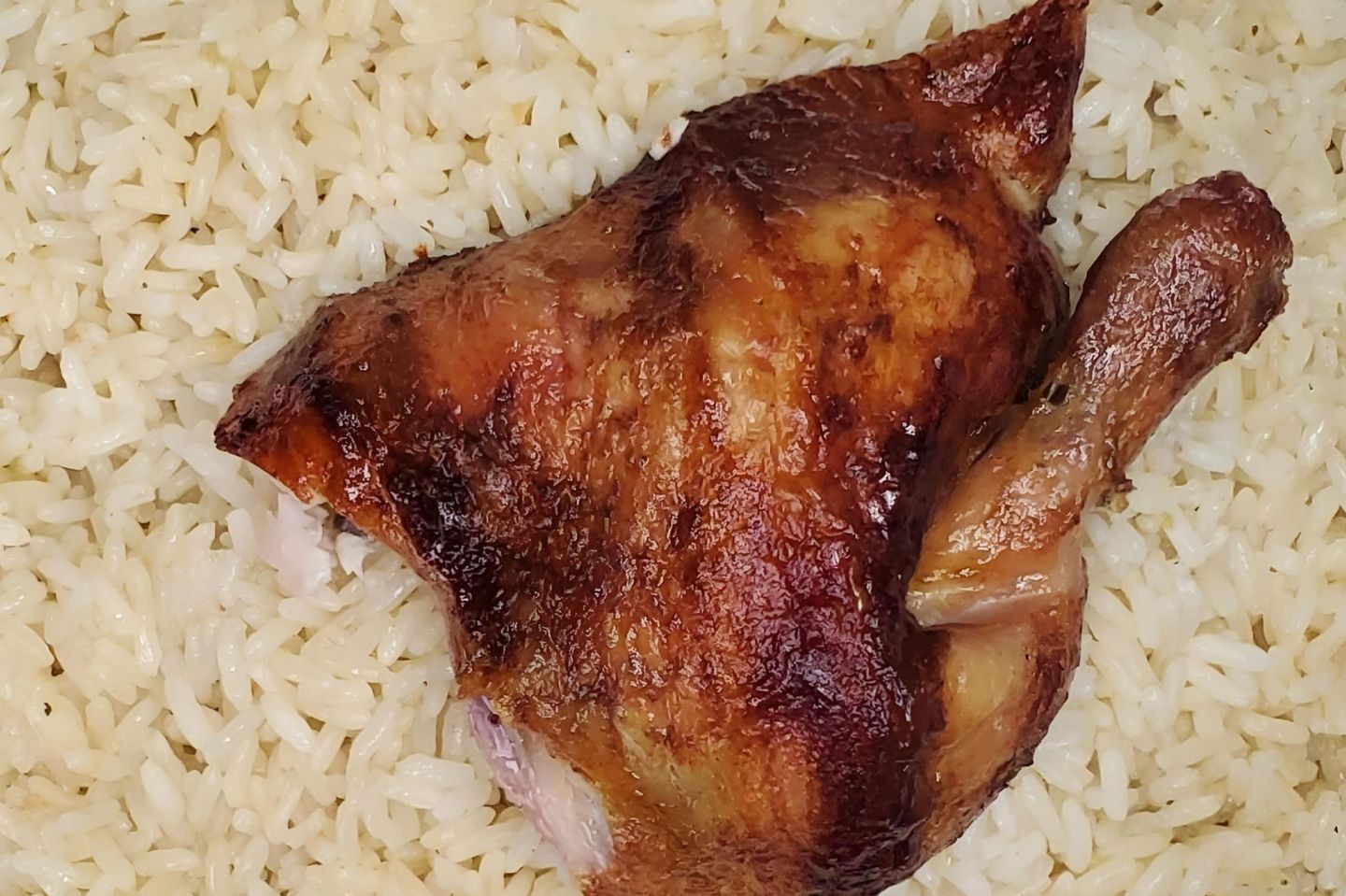 ربع حبه شواية مع أرز أبو بنت