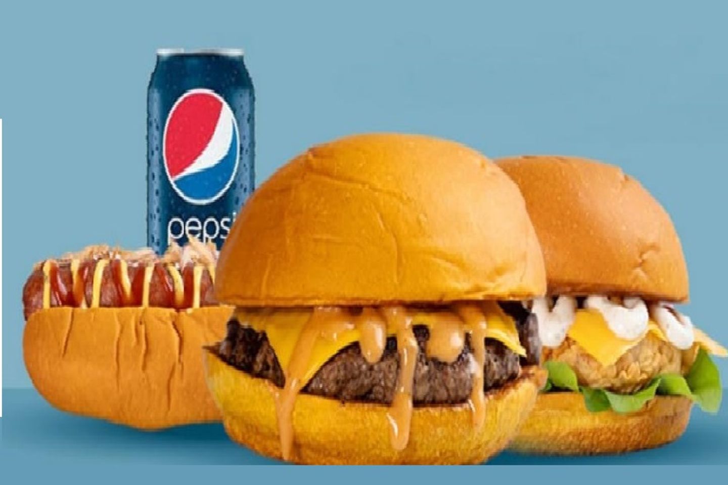 Hot Duke Catch Burger Grill Chicken One Pepsi