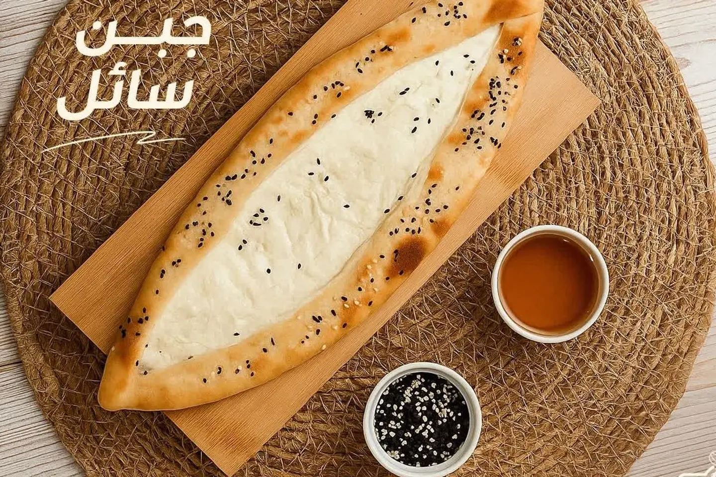 مناقيش جبن سائل ساده