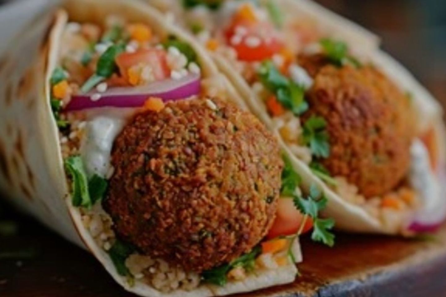Falafel, Hummus And Eggs
