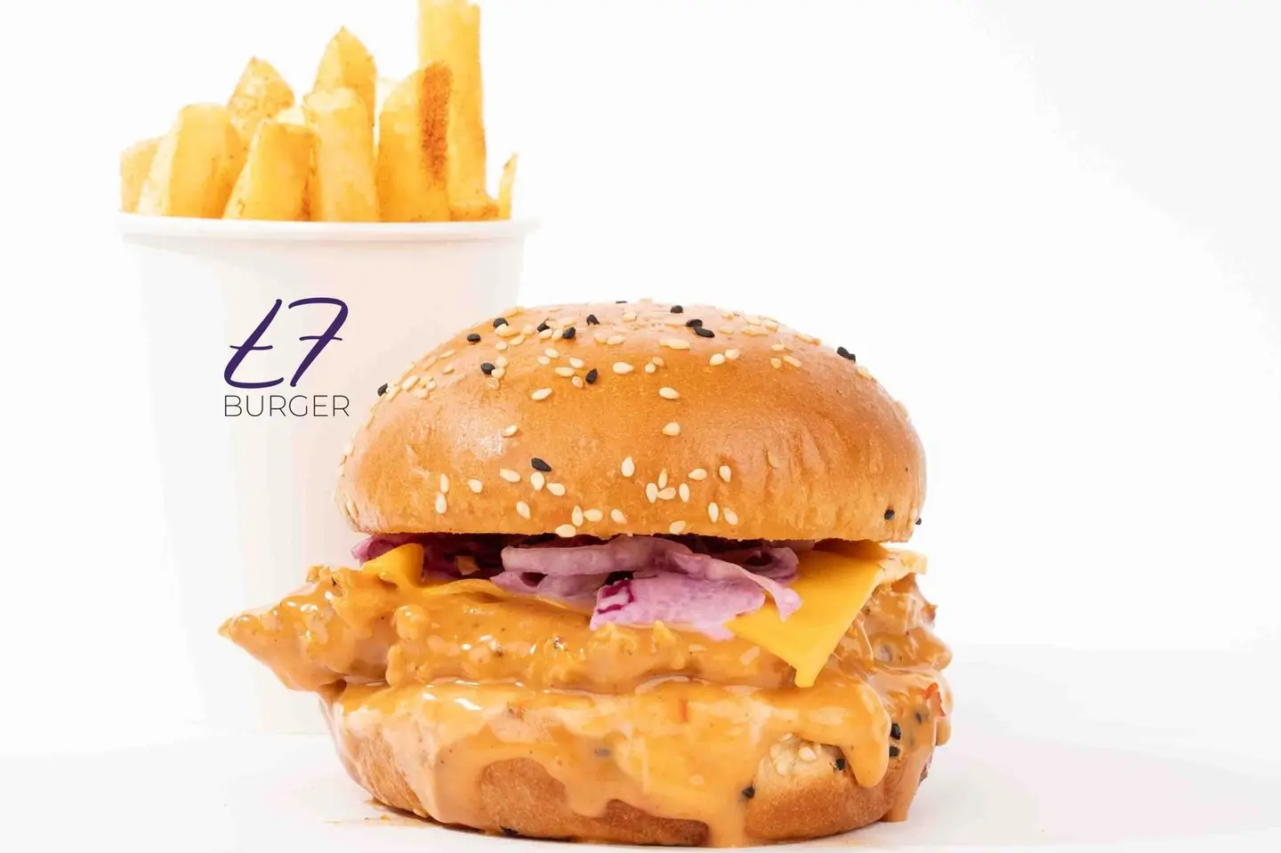 وجبة برجر دجاج تسكاس