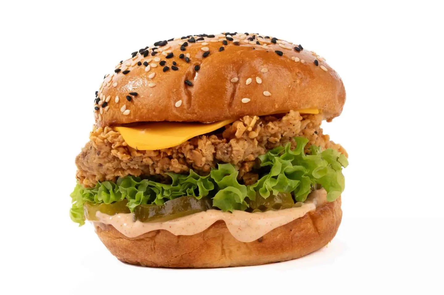 برجر دجاج مقرمش