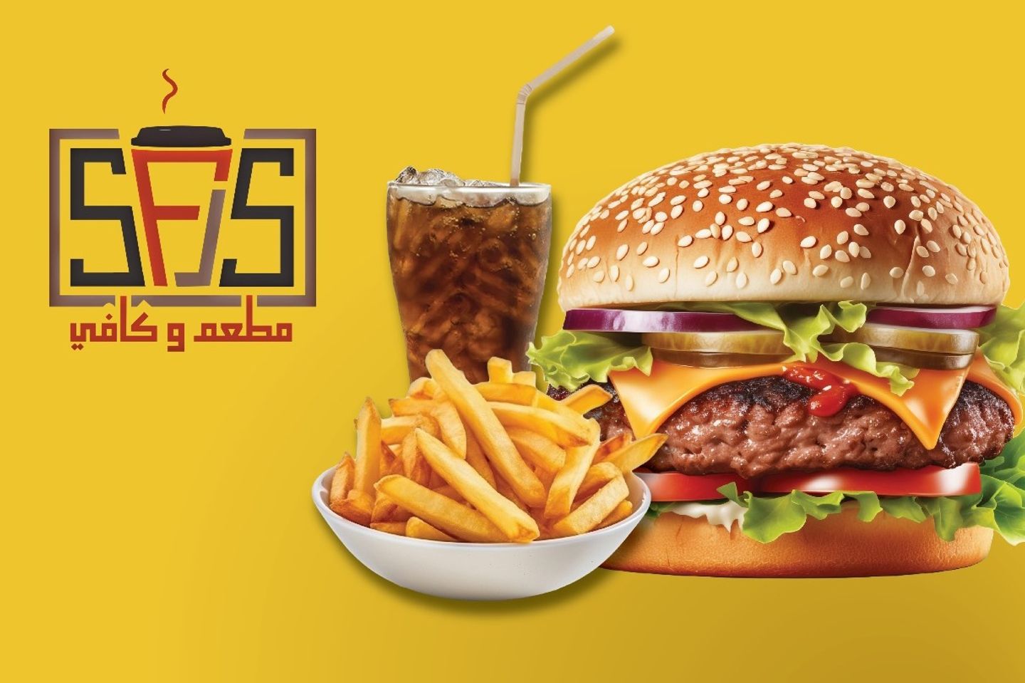 وجبة برجر لحم
