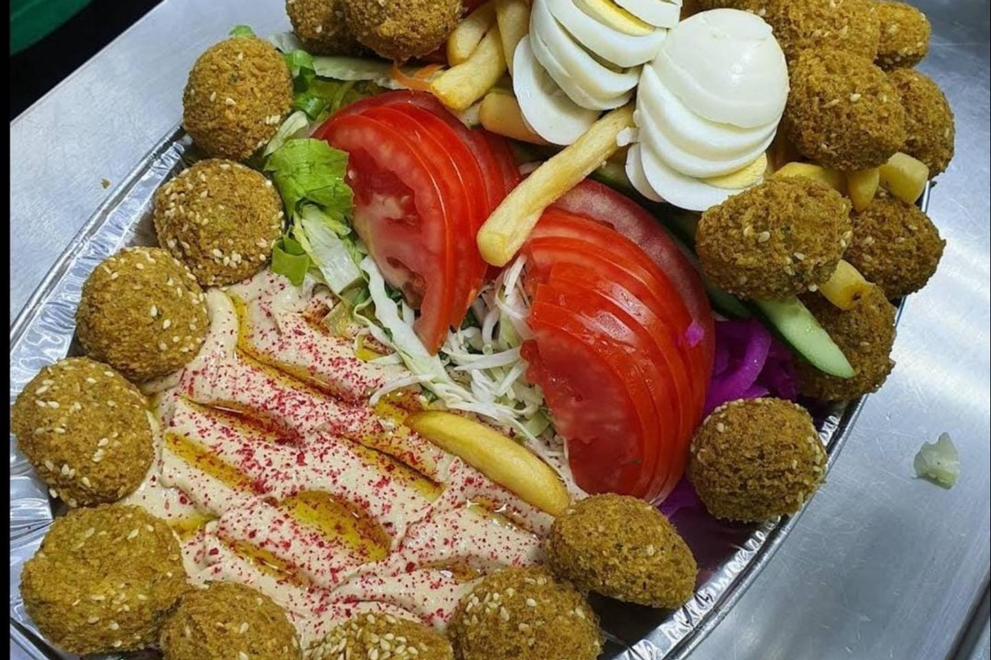 صحن فلافل كبير