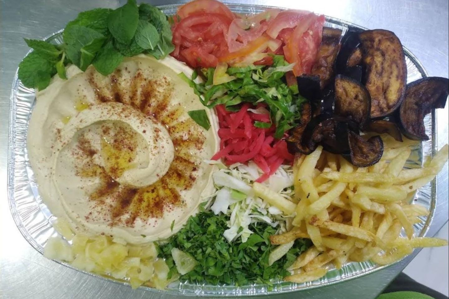 صحن فلافل صغير