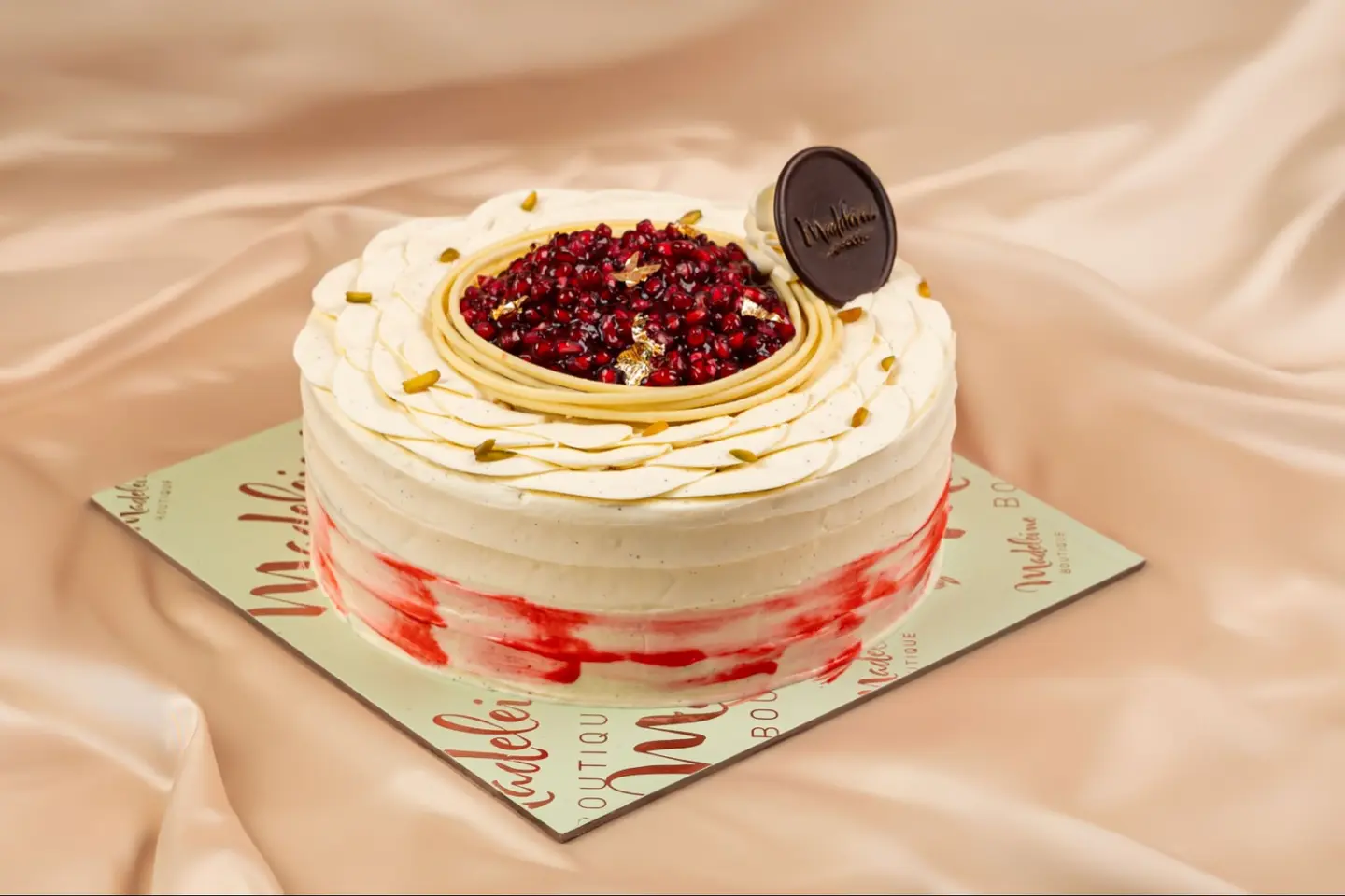Pomegranate Pistachio Cake