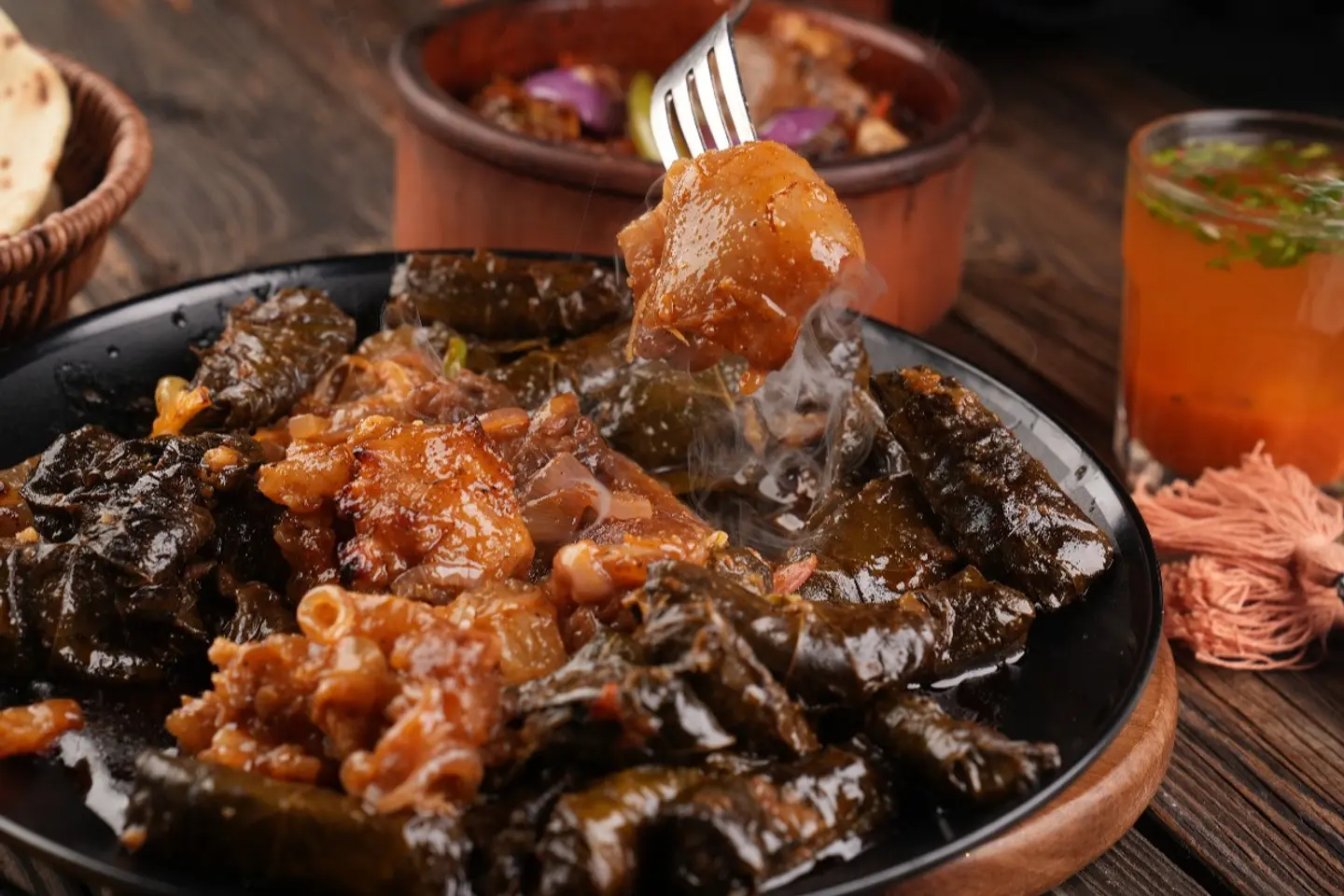 طاجن كوارع بورق العنب