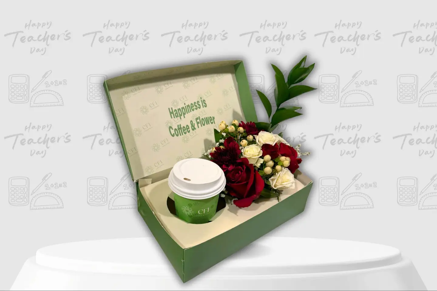 Teacher's Day Coffee And Roses
