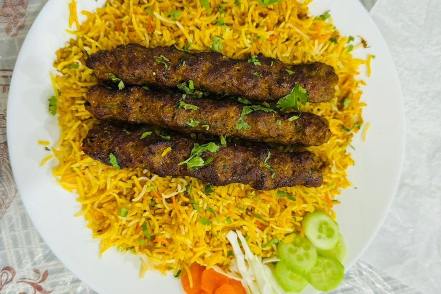 Beef Kabab Biryani