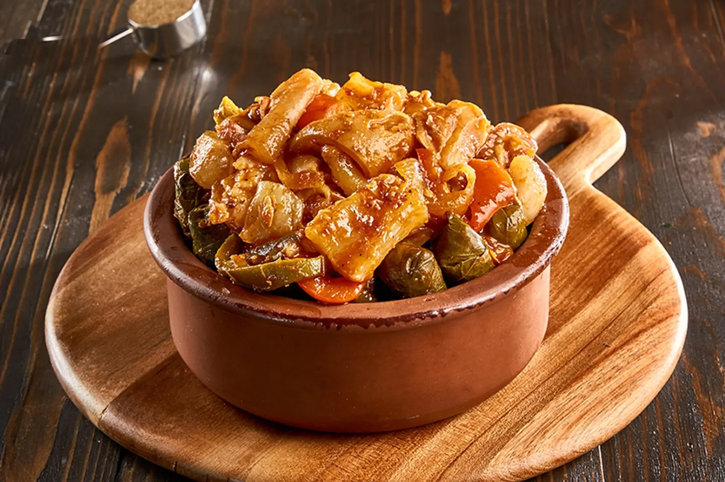 طاجن كوارع مع الملفوف