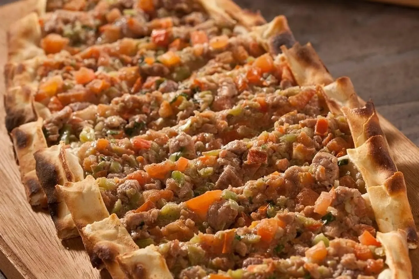 Lahmah Bel Ajeen And Tomatoes
