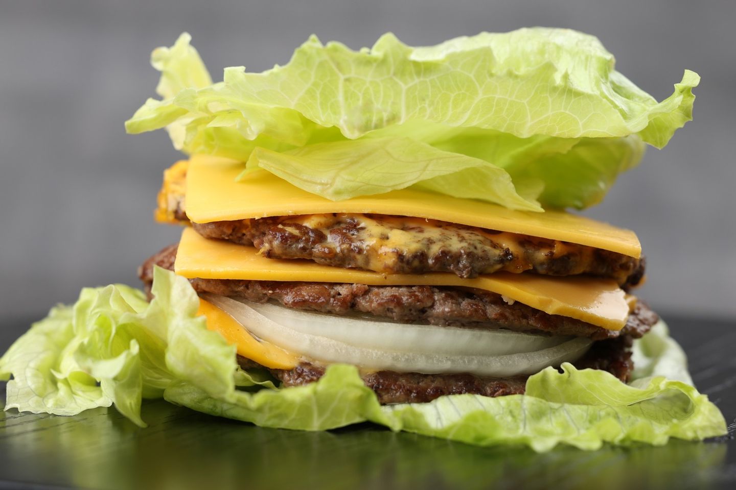 Lettuce Keto Beef Burger 3x3