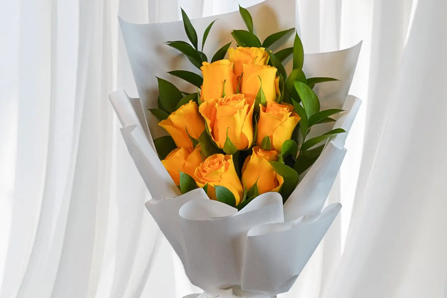 باقة الجوري الأصفر