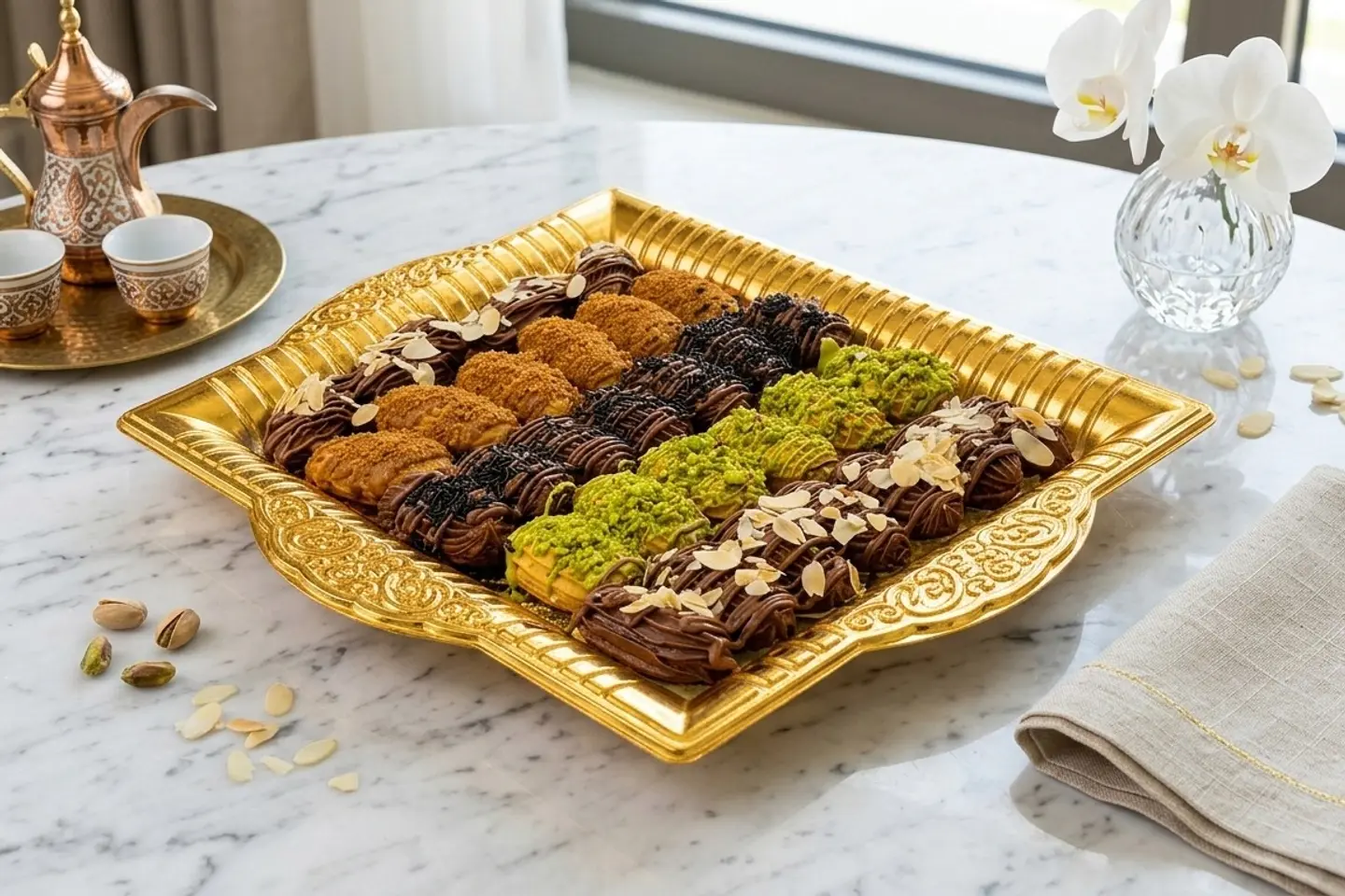 صحن بيتيفور ذهبي