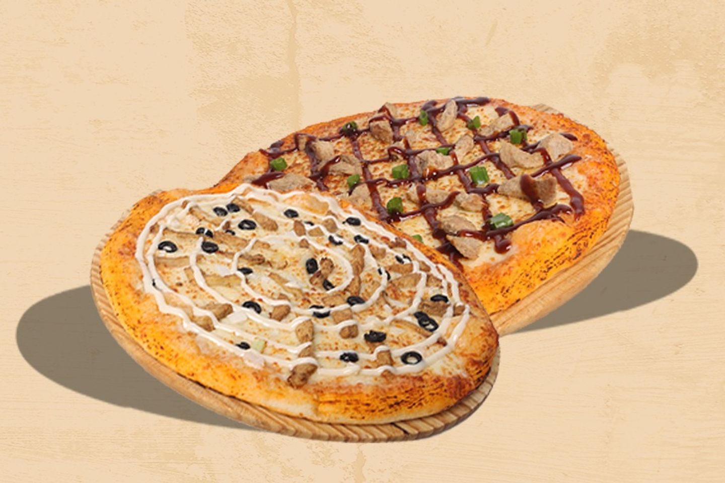 2 Meduim Pizza
