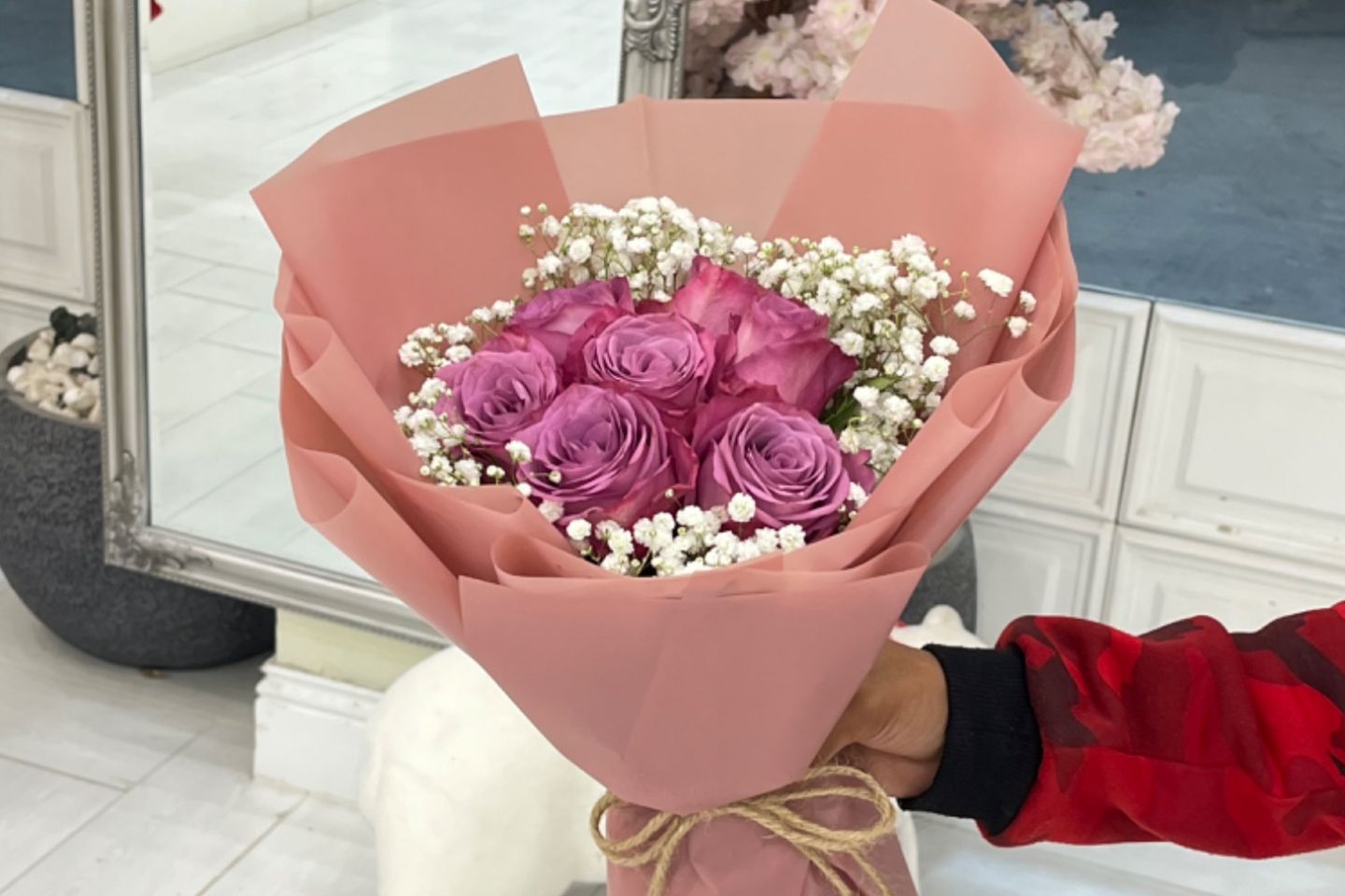 باقة جوري وردات ١٩