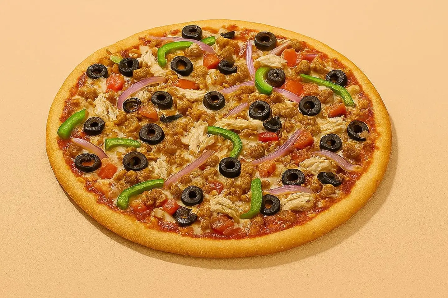 Mix Chicken Vegitables Pizza Large