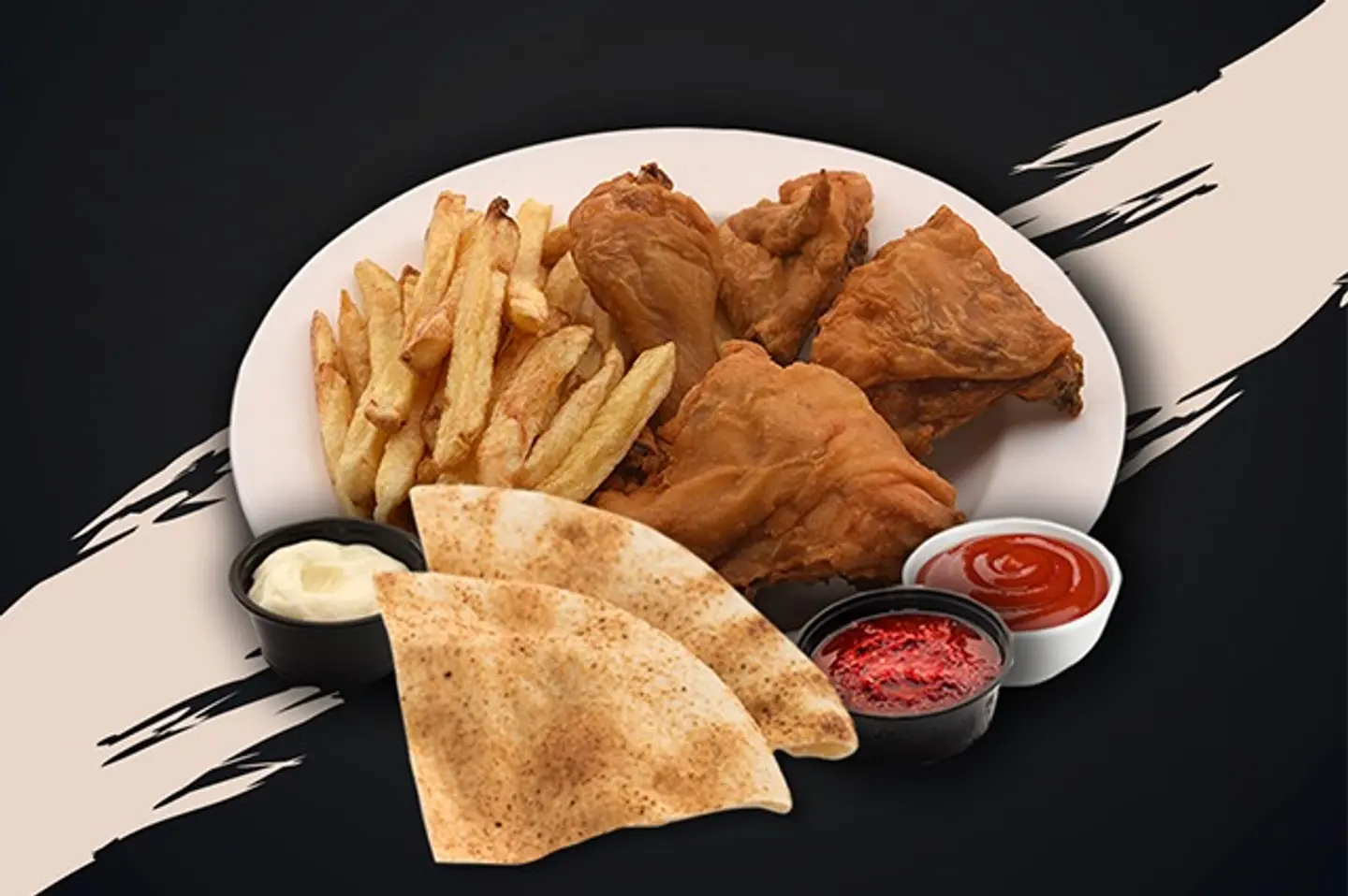 بروستد دجاج عادي