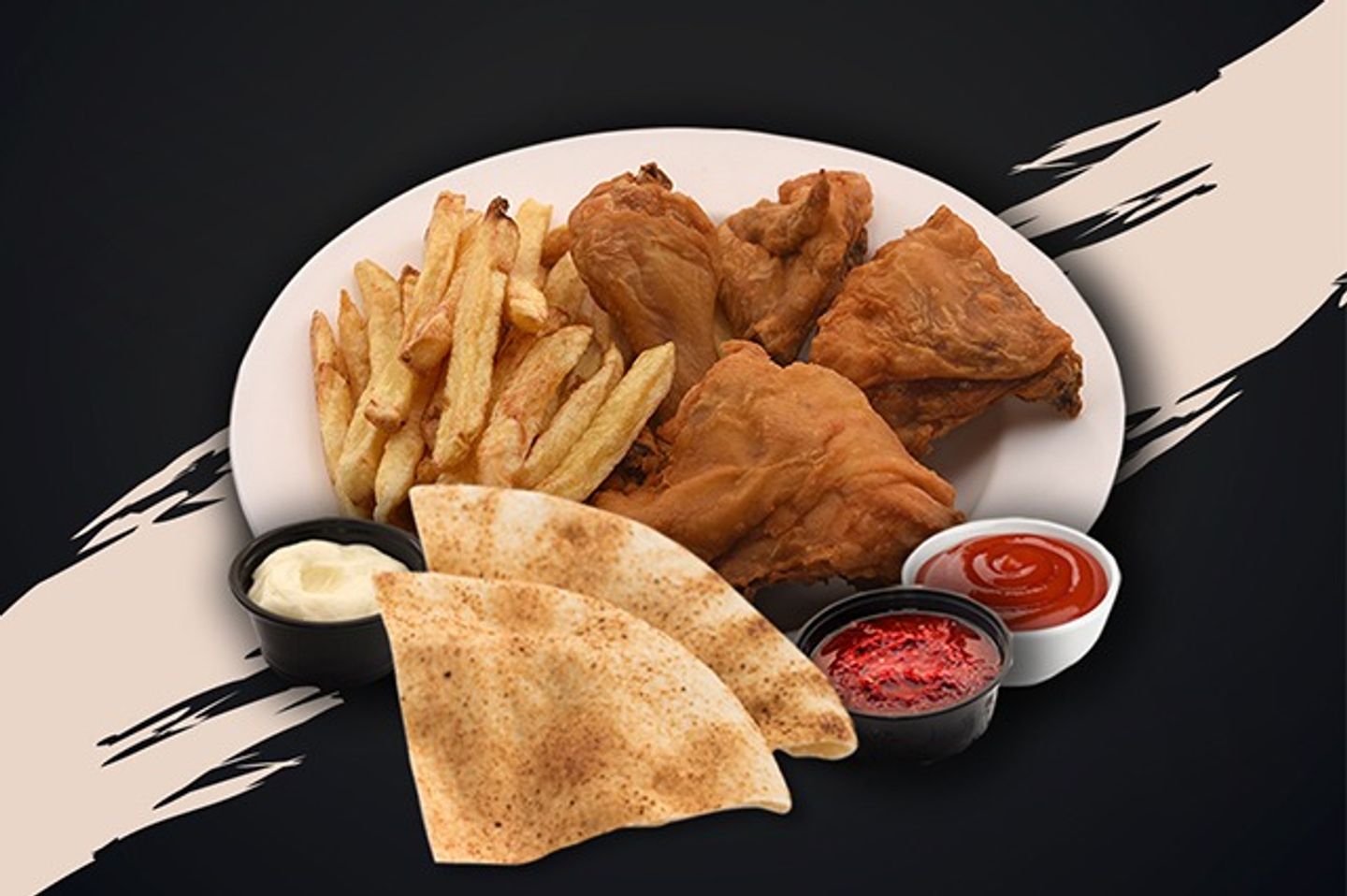 بروستد دجاج عادي