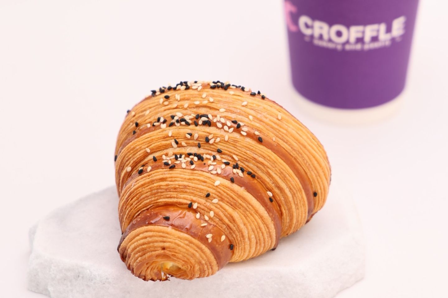 Feta Croissant With Honey